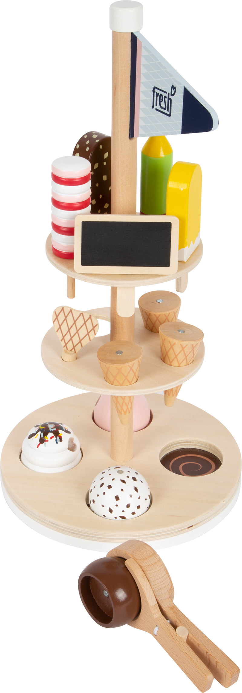 Small Foot  -  Houten Ijsjes met Houder, 15dlg.