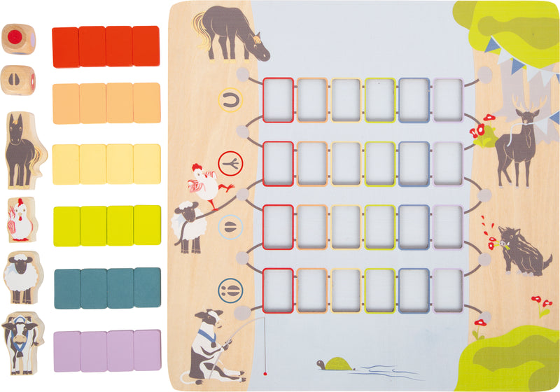 Small Foot  -  Houten Spel Brug Oversteken Dieren