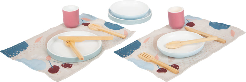 Small Foot  -  Houten Bestekset met Placemats, 18dlg.