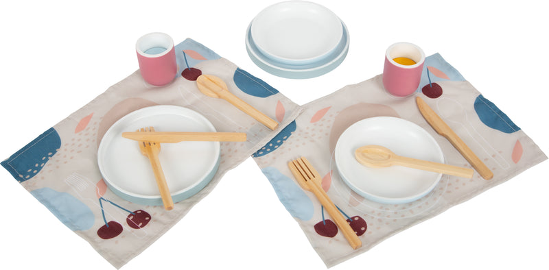 Small Foot  -  Houten Bestekset met Placemats, 18dlg.