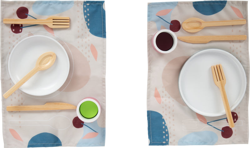 Small Foot  -  Houten Bestekset met Placemats, 18dlg.