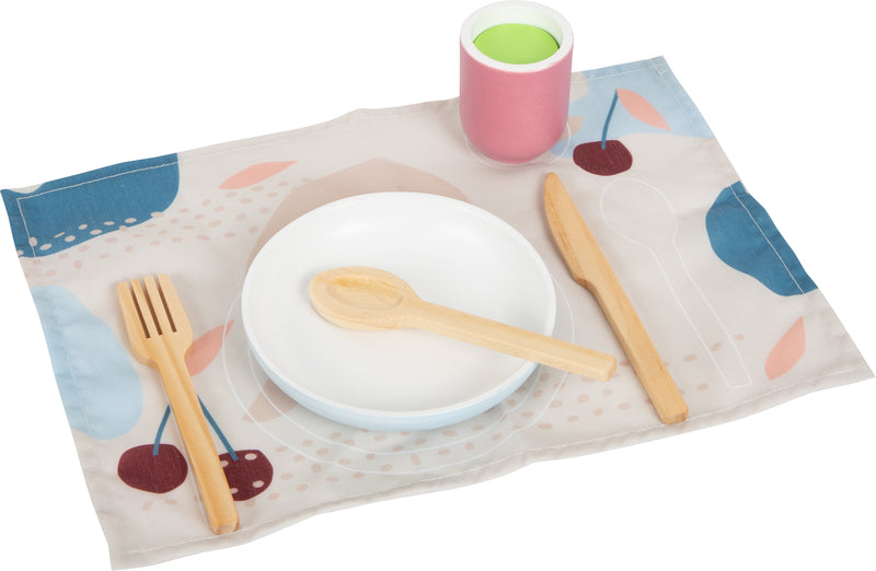 Small Foot  -  Houten Bestekset met Placemats, 18dlg.