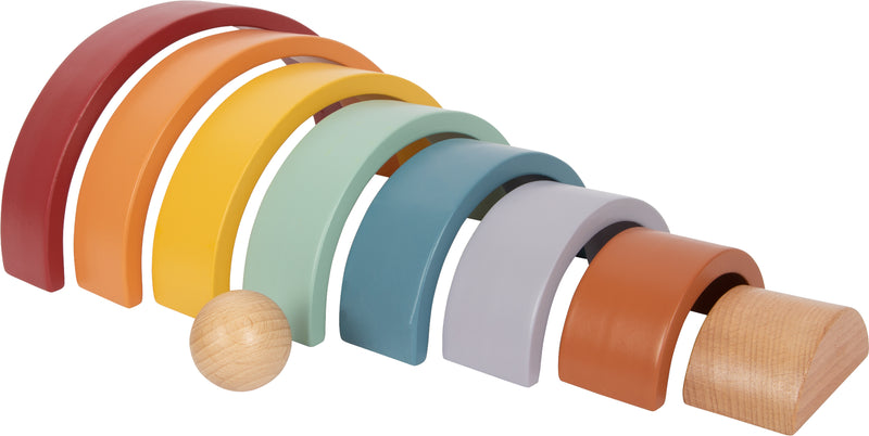 Small Foot - Houten Regenboog Bouw Bogen met Bal,