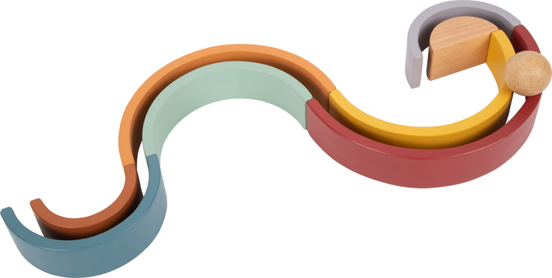 Small Foot - Houten Regenboog Bouw Bogen met Bal,