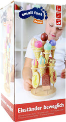 Small Foot - Houten Speeleten Ijsjes op Beweegbare Ijsstandaard, 16dlg.