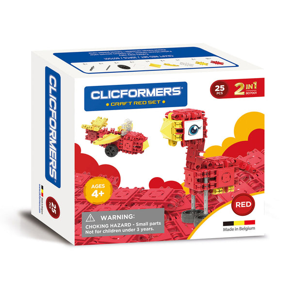 Clics Clicformers 2in1 Craft Rode Set 25-delig