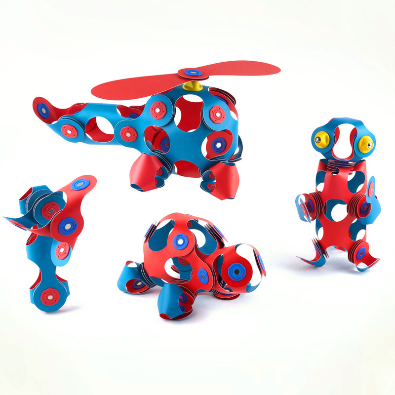 Clixo Magnetisch Bouwspeelgoed Crew Pack Flamingo, 30dlg.