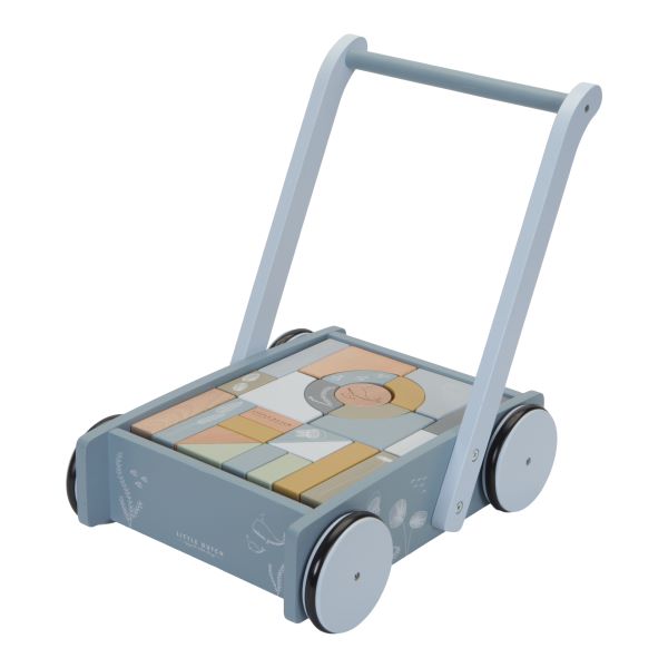 Little dutch blokkenkar blauw LD7021