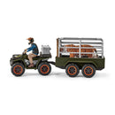 schleich WILD LIFE Quad met Aanhangwagen en Ranger 42351