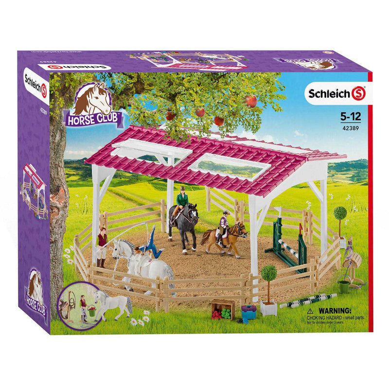 schleich HORSE CLUB Ruiterschool met Ruiter en Paarden 42389