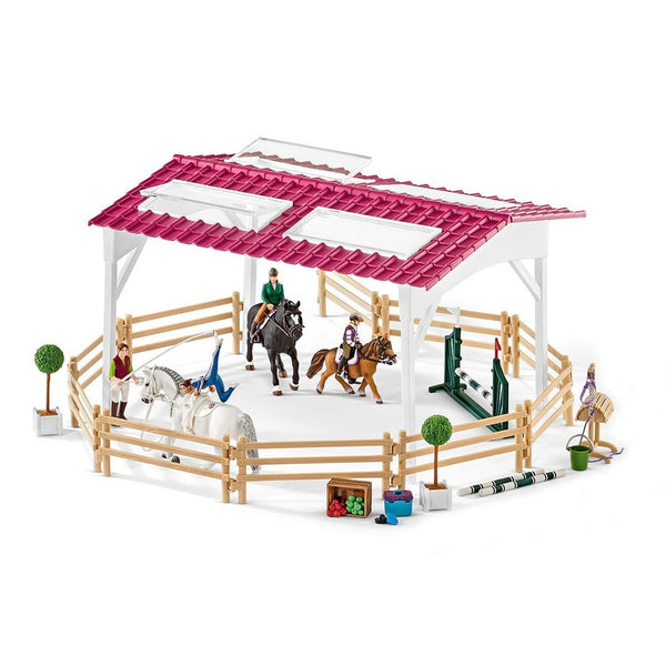 schleich HORSE CLUB Ruiterschool met Ruiter en Paarden 42389