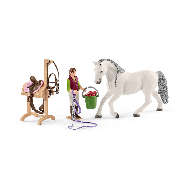 schleich HORSE CLUB Ruiterschool met Ruiter en Paarden 42389