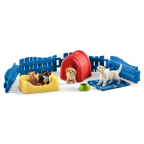 Schleich Puppyverblijf met Puppy's en Accessoires