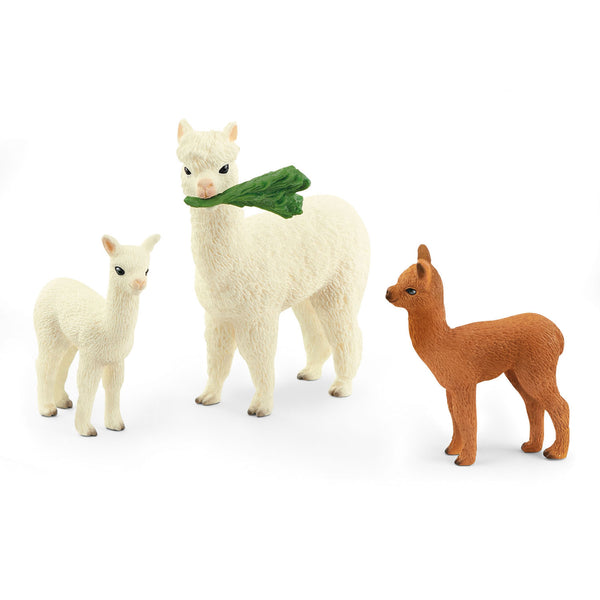 Schleich Wild Life Alpaca Familie