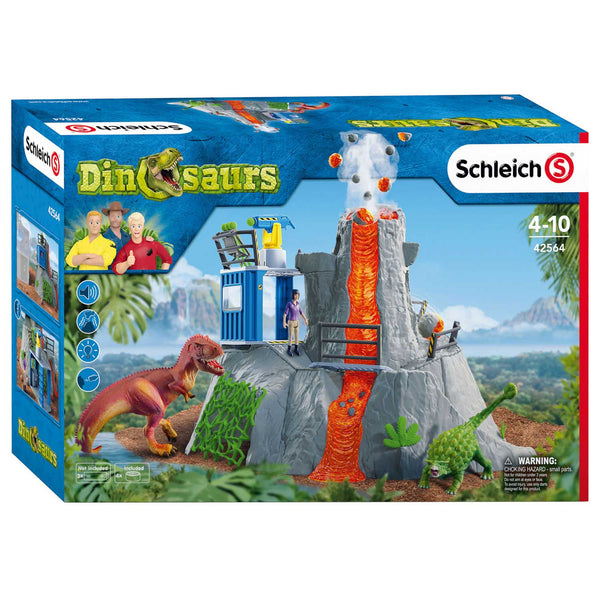 Schleich Dinosaurs Grote Vulkaanexpeditie + Licht en Geluid