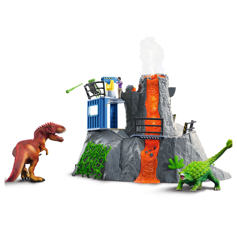 Schleich Dinosaurs Grote Vulkaanexpeditie + Licht en Geluid