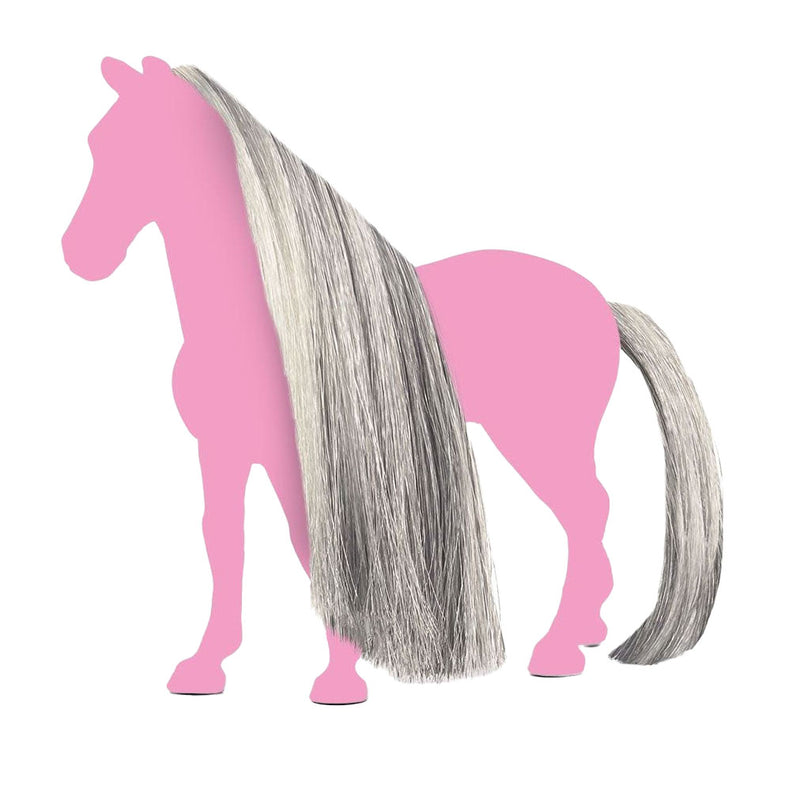 Schleich Horse Club Paardenhaar Grijs