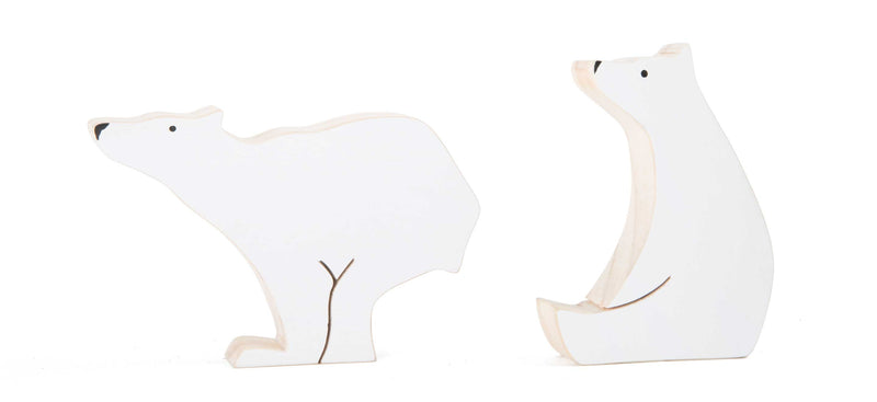 Decoratie Houten Ijsbeertjes