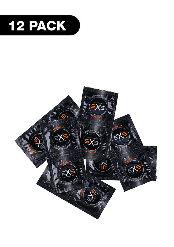 EXS Black Latex - Condoms - 12 Stuks