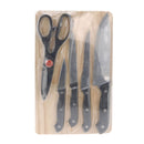 Messenset met Snijplank, 6 dlg.