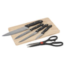 Messenset met Snijplank, 6 dlg.