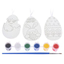 Schilderset Ei met Lint, 6st.