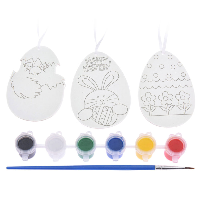 Schilderset Ei met Lint, 6st.