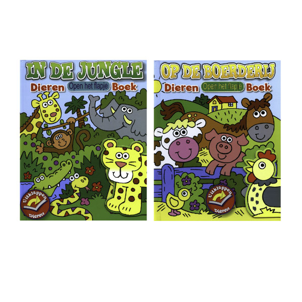 Dieren kartonboek met flapjes