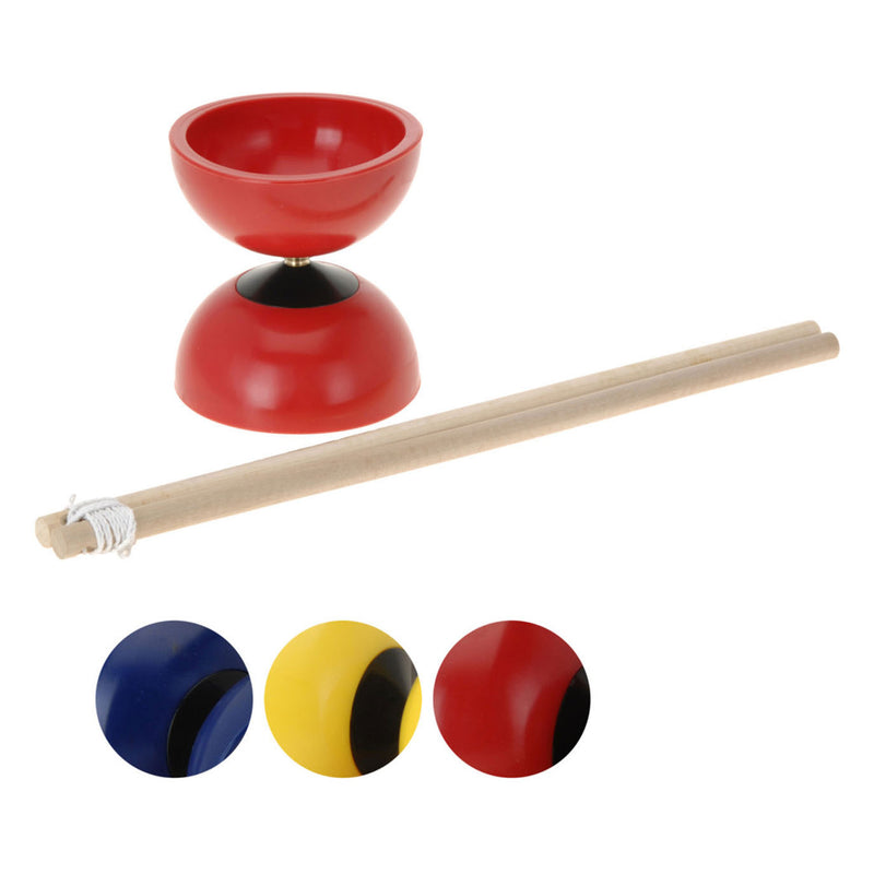 Diabolo Kleur met Houten Stokken