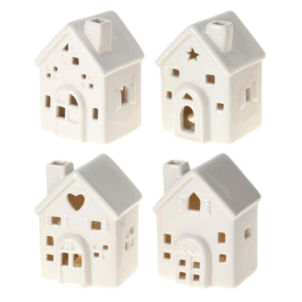 Huis met LED, 8st.