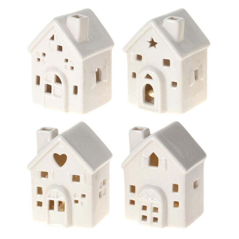 Huis met LED, 8st.