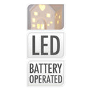 Huis met LED, 8st.