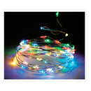 Zilverdraad met 100 LED Lampjes Multi