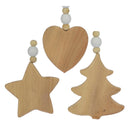 Hangdecoratie Kerst Wit/Naturel