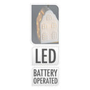 Hangdecoratie Huisje Wit met LED