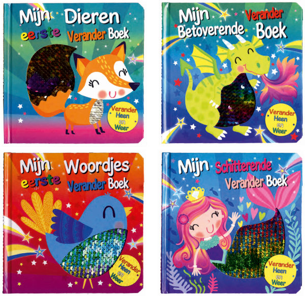 Kartonboek met pailetten 586201A&
