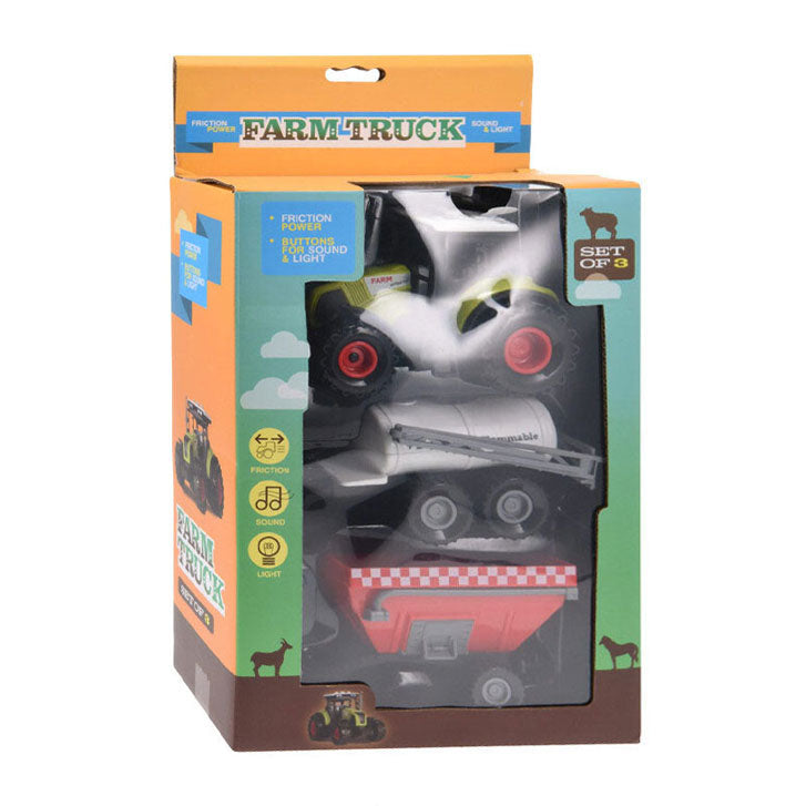 Frictie Tractor met Aanhangers