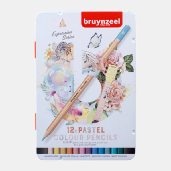 12 Bruynzeel Expres. kleurpotloden past.