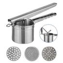 Aardappelpers - RVS - met 3 losse schijven