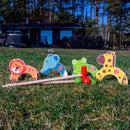 Houten Dieren Croquet Set