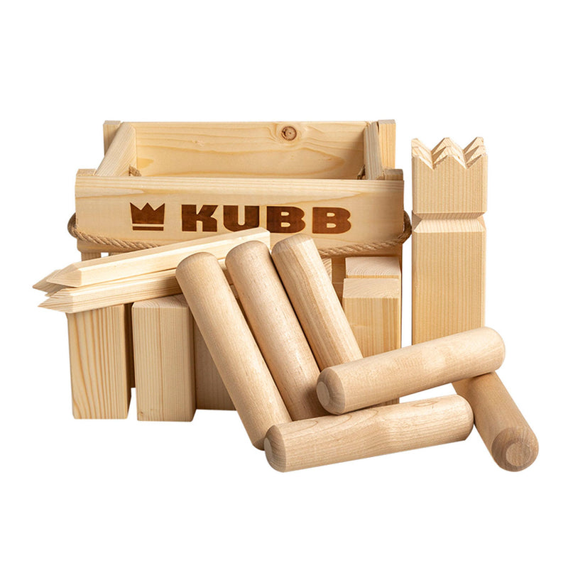 KUBB Vikingsspel in Houten Box