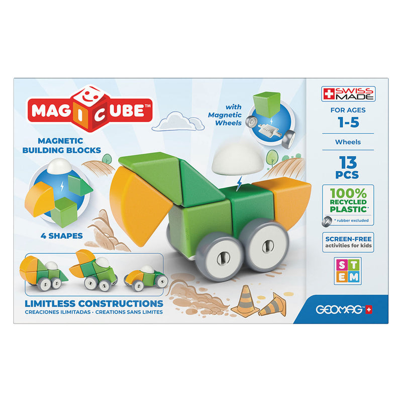 Geomag Magicube 4 Shapes Recycled Wheels, 13dlg.