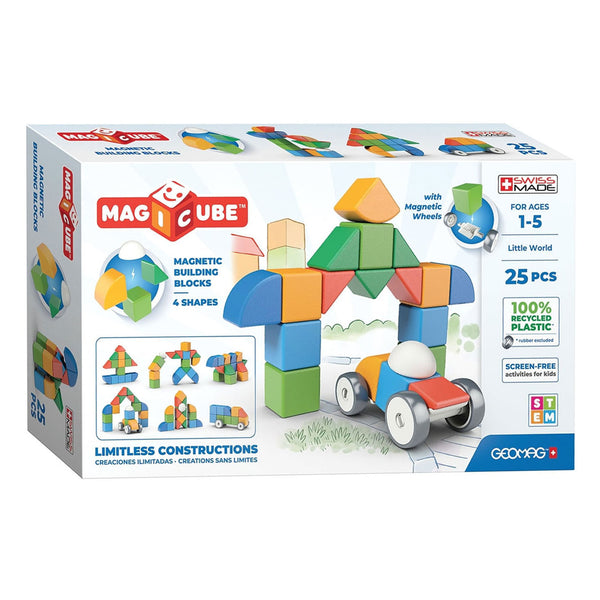 Geomag Magicube 4 Shapes Recycled Little World, 25dlg.
