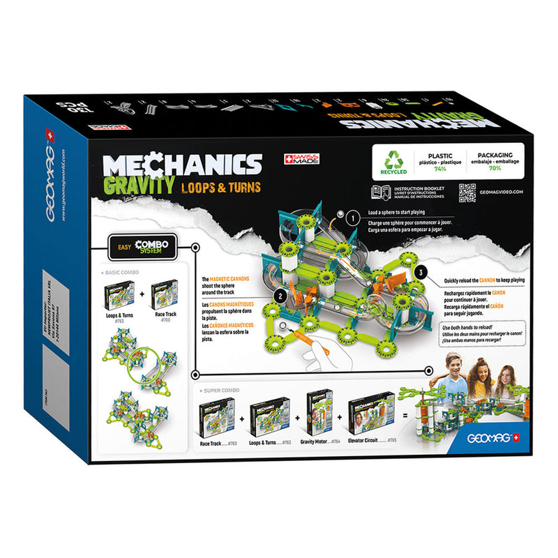 Geomag Mechanics Gravity RE Loops & Turns, 130dlg.