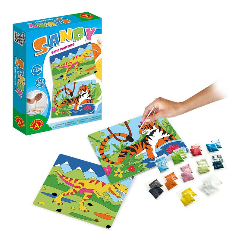 Zandkunst Knutselset Dinosaurus & Tijger