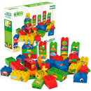 BiOBUDDi Voertuigen Blokken met Basisplaat, 40dlg.