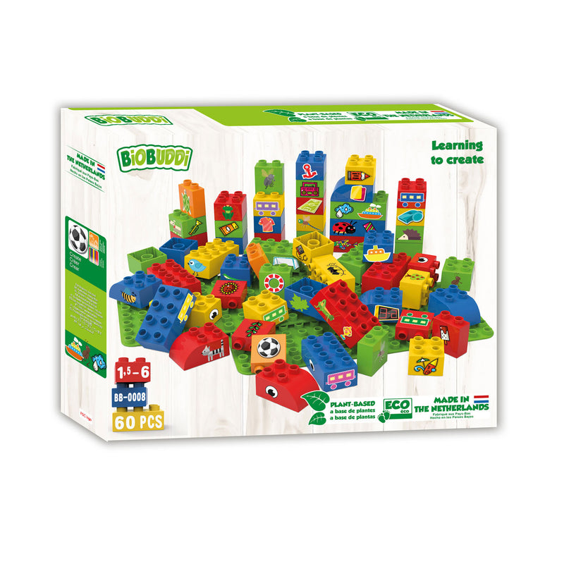 BiOBUDDi Blokken met 2 Basisplaten, 60dlg.