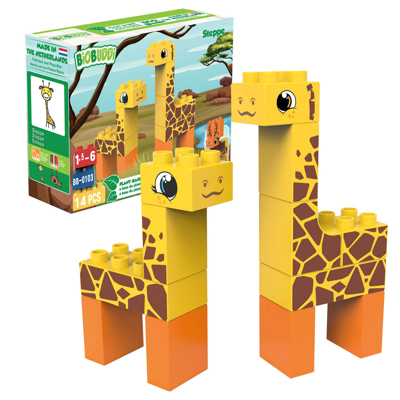 BiOBUDDi Bouwset Wildlife Steppe, 14dlg.
