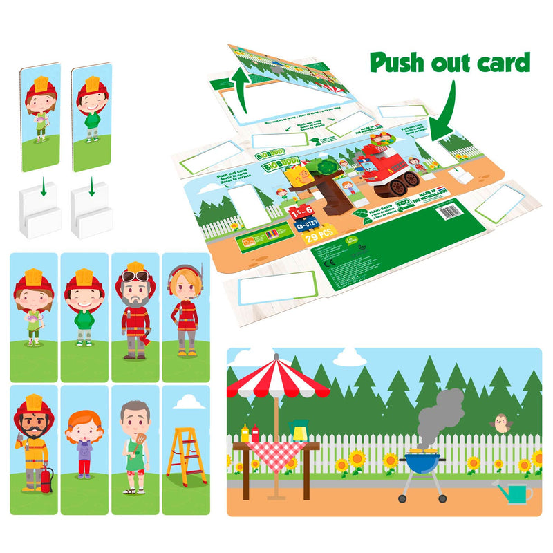 BiOBUDDi Bouwset Brandweerwagen, 29dlg.