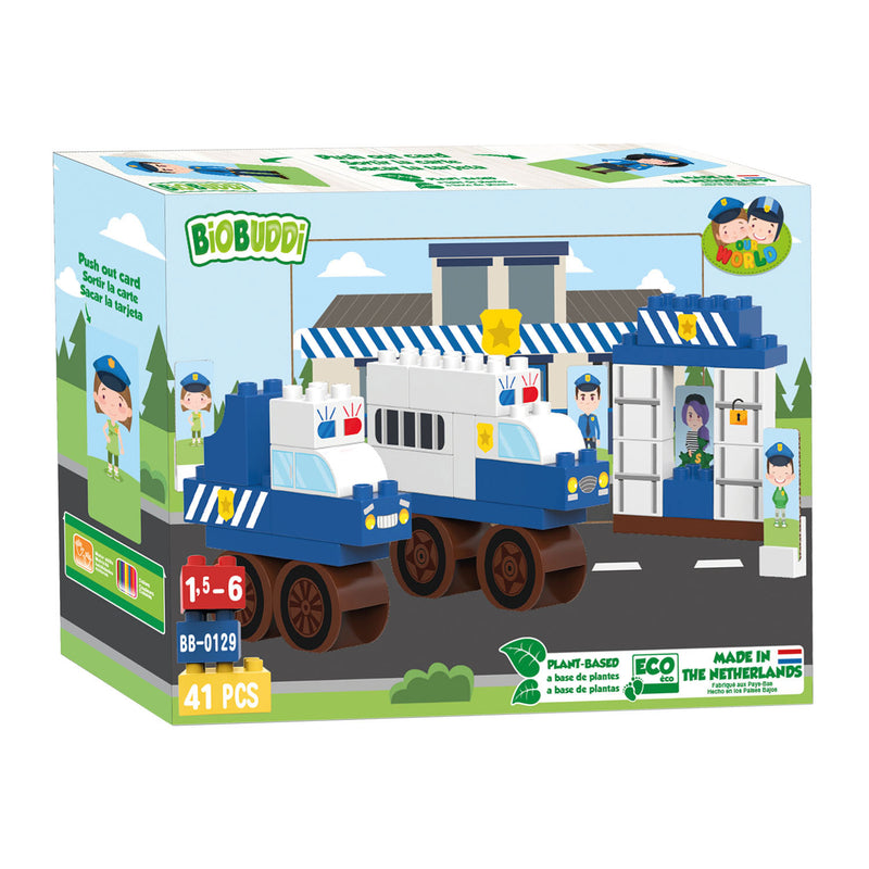 BiOBUDDi Bouwset Politiebureau, 41dlg.